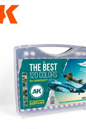 Ak Interactive Briefcase 120 Aircraft Colors Acrylics 3Rd Generation - modelbouw Exclusieve Aanbieding
