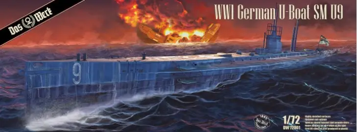 Das Werk 1:72 German Wwi Uboat Sm U9 - modelbouw Finale Uitverkoop