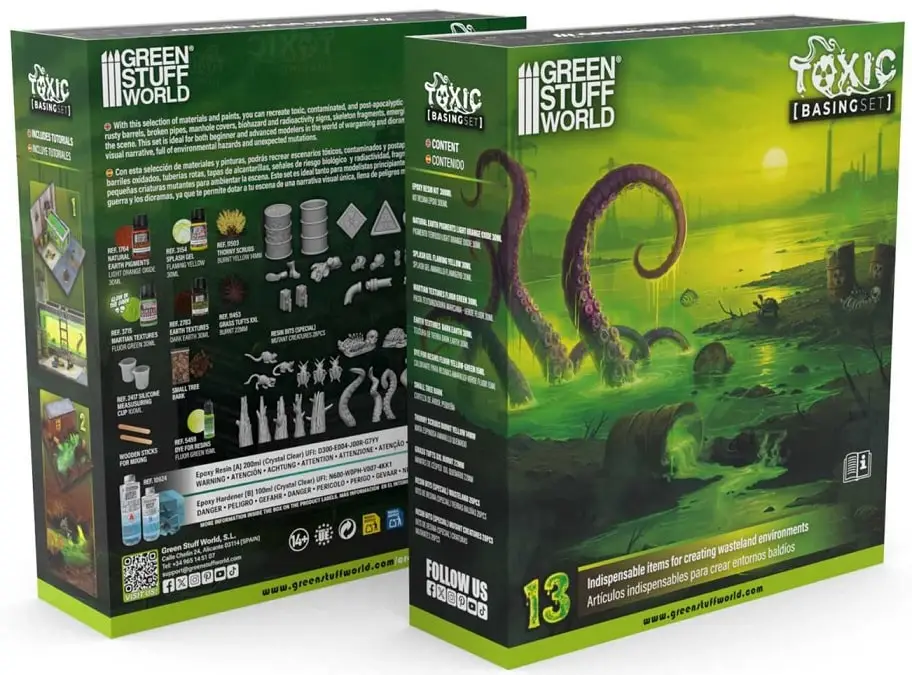 Lage Kosten Green stuff world BASING SETS - TOXIC - modelbouw