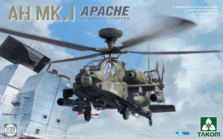 Nieuw Takom 1:35 Ah Mk.I Apache Attack Helicopter - modelbouw
