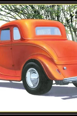 Snelle Levering Amt 1:25 1934 Ford 5-Window Coupe Street Rod - modelbouw