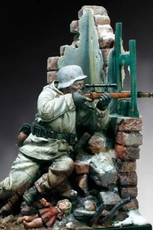 Andrea Miniatures German Sniper 1944 - modelbouw Direct Verzonden