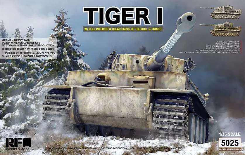 Betrouwbaar Rye Field Model 1:35 German Tiger I Early Wittmman - modelbouw