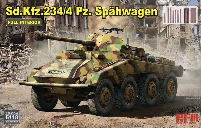 Alleen Vandaag Rye Field Model 1:35 Sd.Kfz. 234/4 Pz. Spähwagen #RMF5118