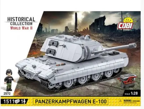 Tijdelijk Beschikbaar Cobi 1511Pc Panzerkampfwagen E-100 #COBI2572 bouwsteentjes
