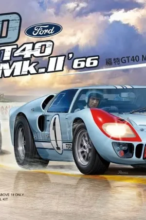Betaalbaar Meng 1:24 Ford Gt40 Mk.Ii 1966 #MENGCS004 bouwdoos