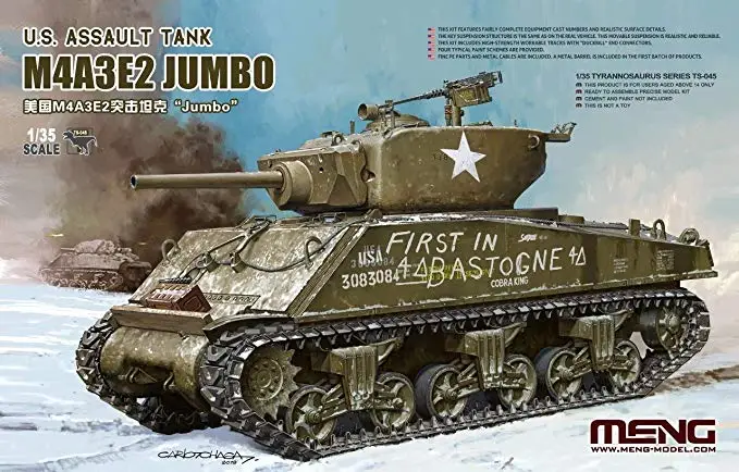 Betaalbaar Meng 1:35 U.S. Assault Tank - M4A3E2 Jumbo - modelbouw