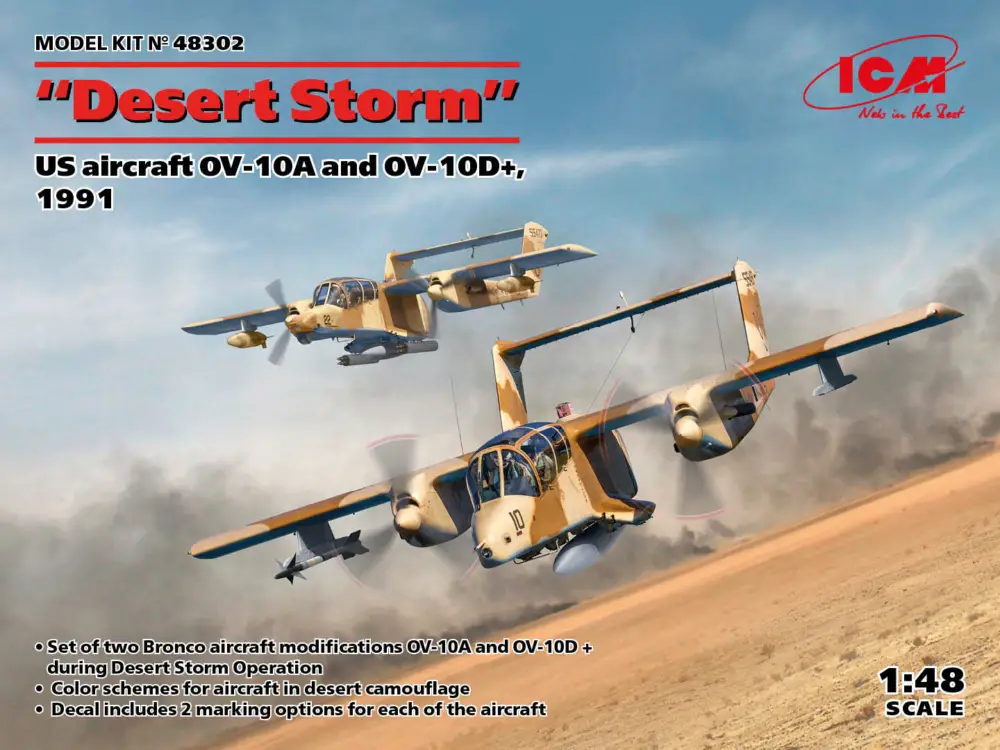 Alleen Vandaag Icm 1:48 Us Aircraft Ov-10A And Ov-10D+ 1991 #ICM-48302