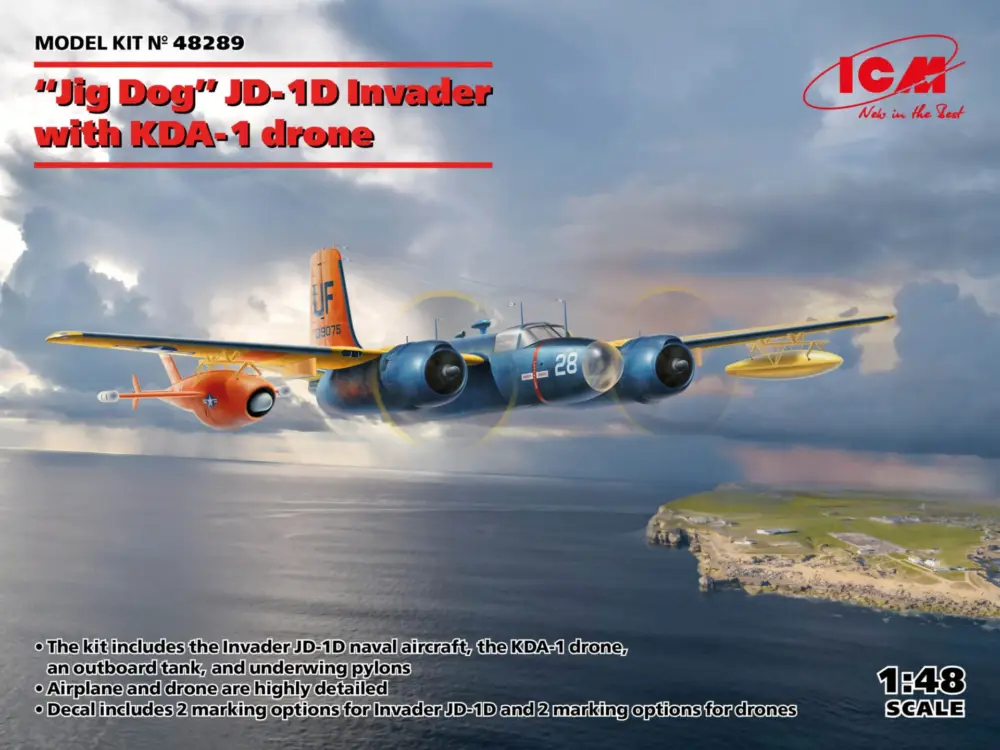 Beste Prijs Icm 1:48 Jig Dog Jd-1D Invader With Kda-1 Drone - modelbouw