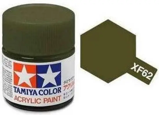Tamiya Xf-62 Flat Olive Drab (23Ml) - modelbouw Direct Beschikbaar