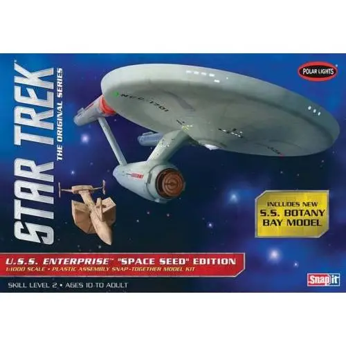 Express Levering Polar Lights 1:1000 Uss Enterprise Space Seed Edition #POL908