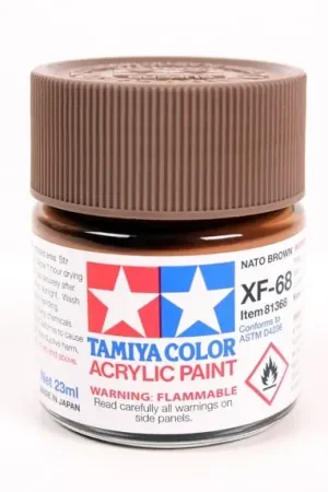 Bestel Nu Tamiya XF-68 NATO BROWN (23ML) - modelbouw