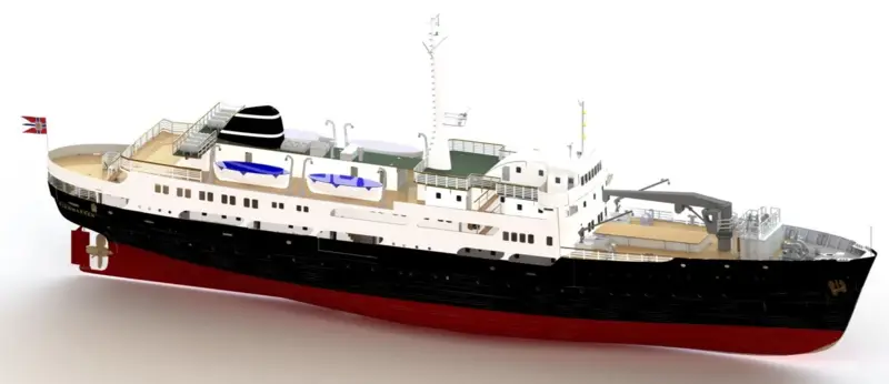 Voordeelprijs Turkmodel 1:60 MS FINMARKEN houten bouwpakket #TRK-0500
