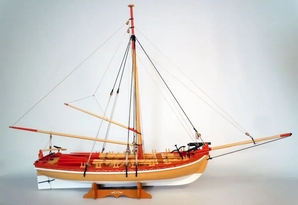 Model shipways 1:24 Armed Longboat - houten modelbouw schip Veilige Betaling