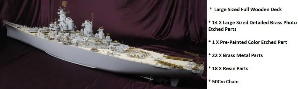 Ka models 1:200 USS IOWA DELUXE PACK - modelbouw Actieprijs