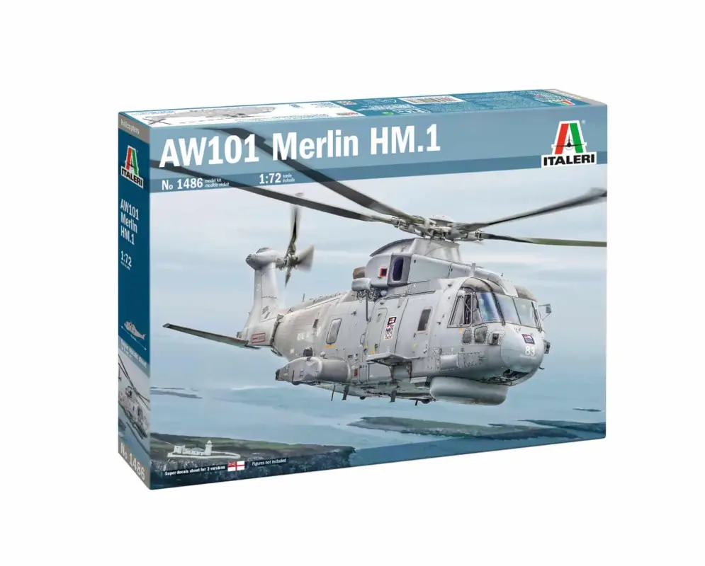 Italeri 1:72 AW-101 Merlin HM.1 - modelbouw Gecertificeerd