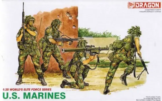 Tijdelijk Beschikbaar Dragon 1:35 U.S. Marines - modelbouw