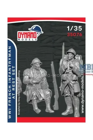 Betaalbaar WWI French Infantryman at Rest Set Figuren