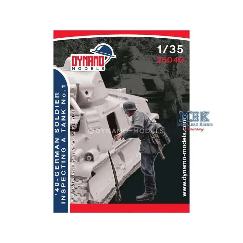 Dagaanbieding 1940 German Infantry inspecting a Tank No. 1 Figuren