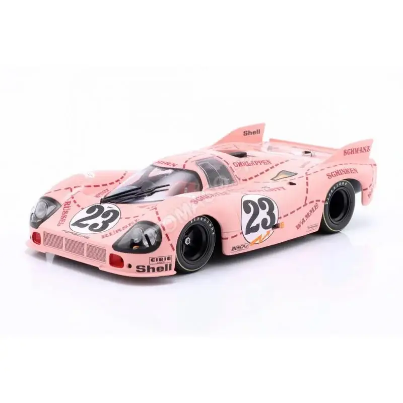 Gecertificeerd Porsche 917/20 "pink pig" 23 kauhsen/joest 24h du mans 1971 Miniatuur
