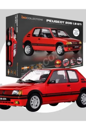 Peugeot 205 1.9 gti red (full kit) Schaalmodel Beperkte Voorraad
