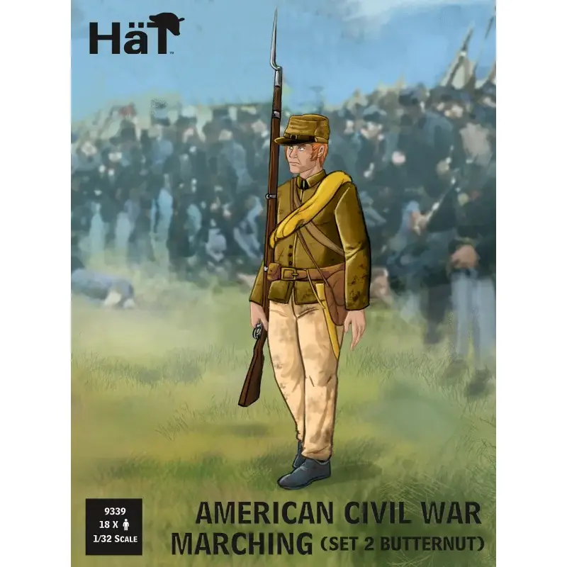 Beste Prijs American Civil War Marching (Set 2 Butternut) Figuren