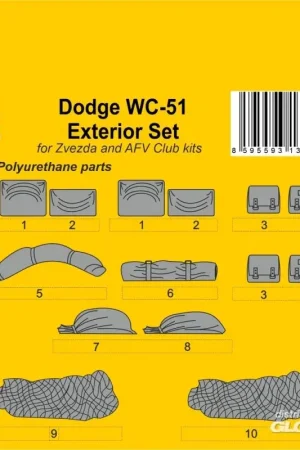 Betaalbaar Dodge WC-51 Stowage and Seat Cushions / for Zvezda and other kits