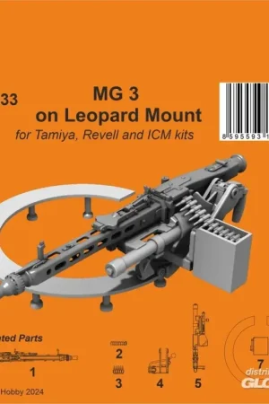 MG 3 on Leopard Mount / form Tamiya, Revell and ICM kits Direct Verzonden
