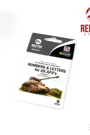 3D Resin Foundry Numeral & Letters for US AFV's vol.01 Populair