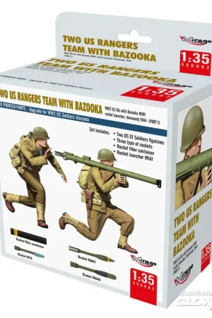 Uitverkoop Two us rangers team with bazooka Figuren