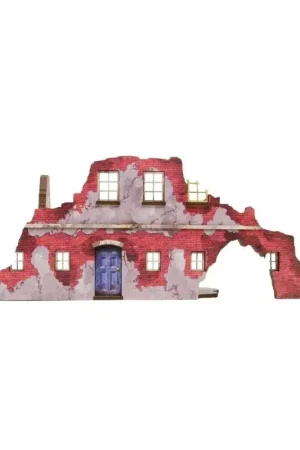 Laatste Kans WW2 Normandy Ruined Large House 2 Figuur spellet