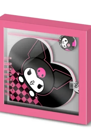 HELLO KITTY - Kuromi - Gift Box - Secret Journal + Ballpoint Pen Bestel Nu