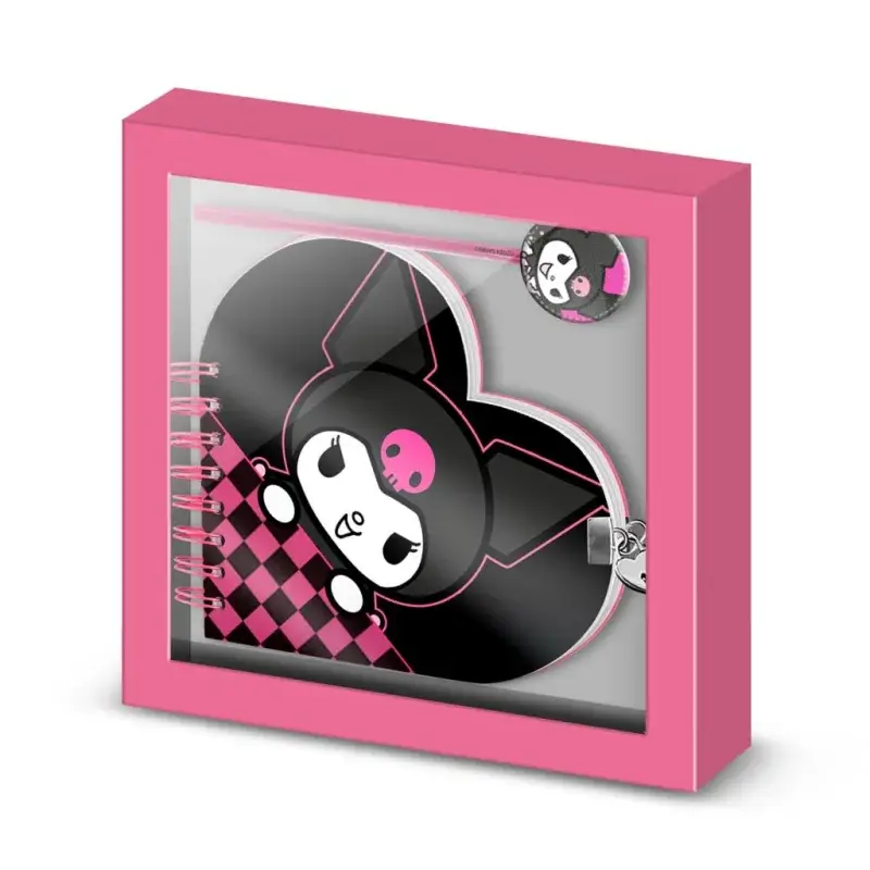 HELLO KITTY - Kuromi - Gift Box - Secret Journal + Ballpoint Pen Bestel Nu