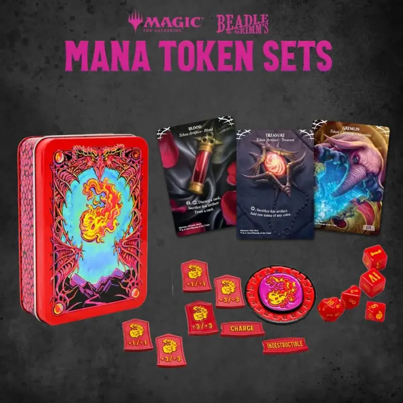 Nieuw Magic the Gathering Dice and Token Pack Red Mana