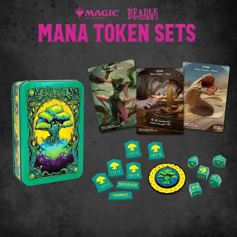 Koop Vandaag Magic the Gathering Dice and Token Pack Green Mana