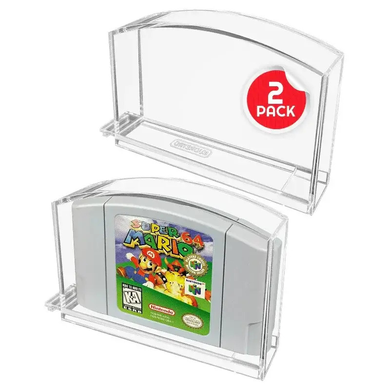 EVORETRO - PREMIUM Acrylic Case for N64 Cartridge pack of 2 Shop Nu