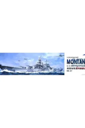 Rechtstreeks Van De Fabrikant U.S. Navy Battleship BB-67 USS MONTANA Schaalmodel