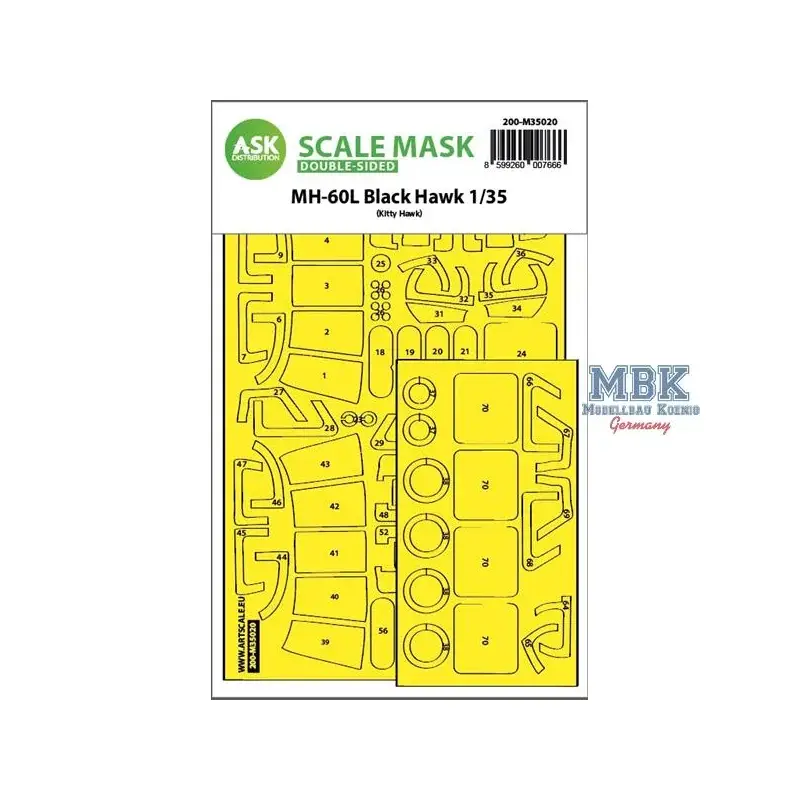 MH-60L Black Hawk double-sided fit expr.mask Kitty Beperkte Voorraad