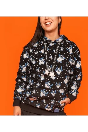 DISNEY - Stitch "Ghost" - Unisex Hoodie Loungefly Flitsaanbieding