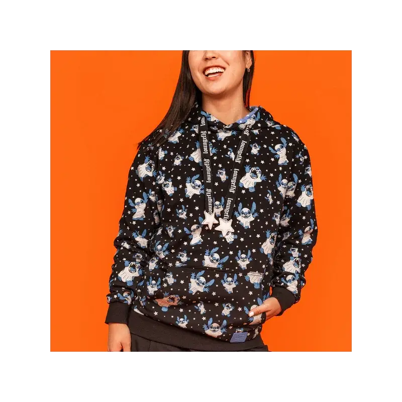 DISNEY - Stitch "Ghost" - Unisex Hoodie Loungefly Flitsaanbieding