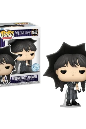 Seizoensaanbieding WEDNESDAY - POP TV N° 1552 - Wednesday with umbrella "Special Edition" Pop figur