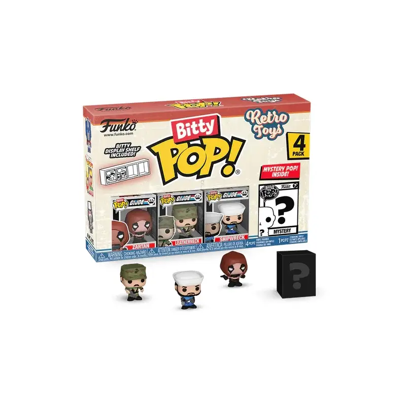 RETRO TOYS - Bitty Pop 4 Pack 2.5cm - GI Joe Pop figur Favoriet