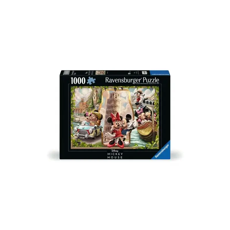 Ravensburger - Puzzle 1000 Disney Mickey Mouse Vacation Mickey And Minnie Puzzel Superprijs