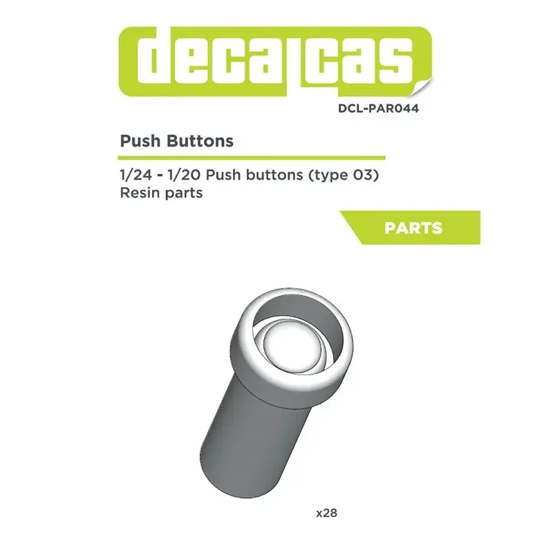 1/20 - 1/24 push buttons type 03 Uitverkoop
