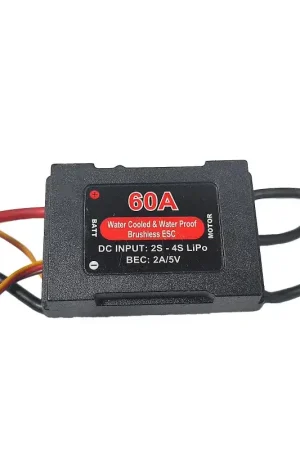 Gratis Retour Speedboat Part Brushless Controller 60A Dean Plug