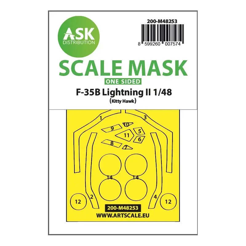 Aanbieding F-35B Lightning II one-sided express fit mask for Kitty Hawk