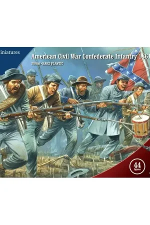 Perry Miniatures - Confederate Infantry uit de Amerikaanse Burgeroorlog 1861-65 Figuren Snelle Levering