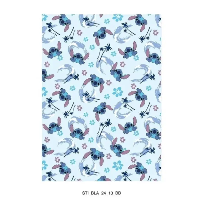 DISNEY - Flannel Blanket 110x150cm - Stitch Actieprijs