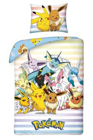 Pokémon bedding set Pikachu, Eevee & Friends 140 x 200 cm / 70 x 90 cm Shop Nu