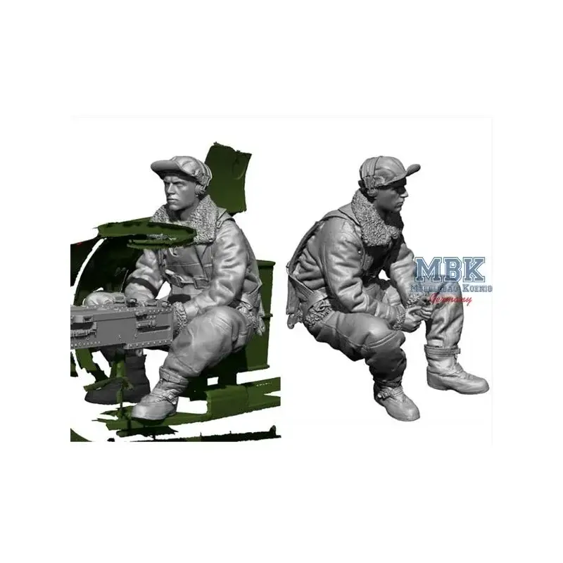 Beste Prijs WW2 US Bomber B-17 tail gunner 1:72 Figuren